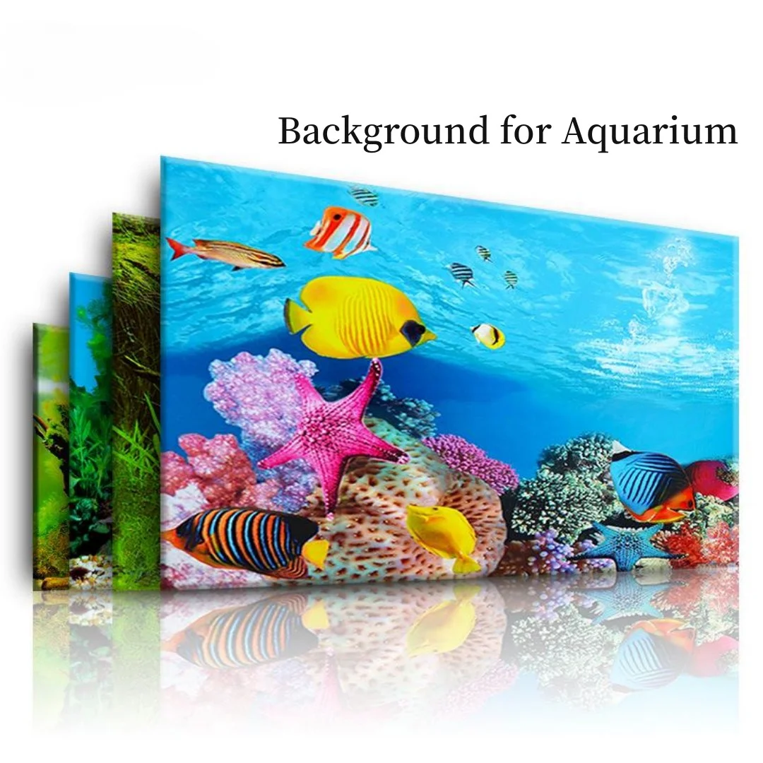 Marine Aquarium Hobby - Background Aquarium 3D Sticker Poster Decoration