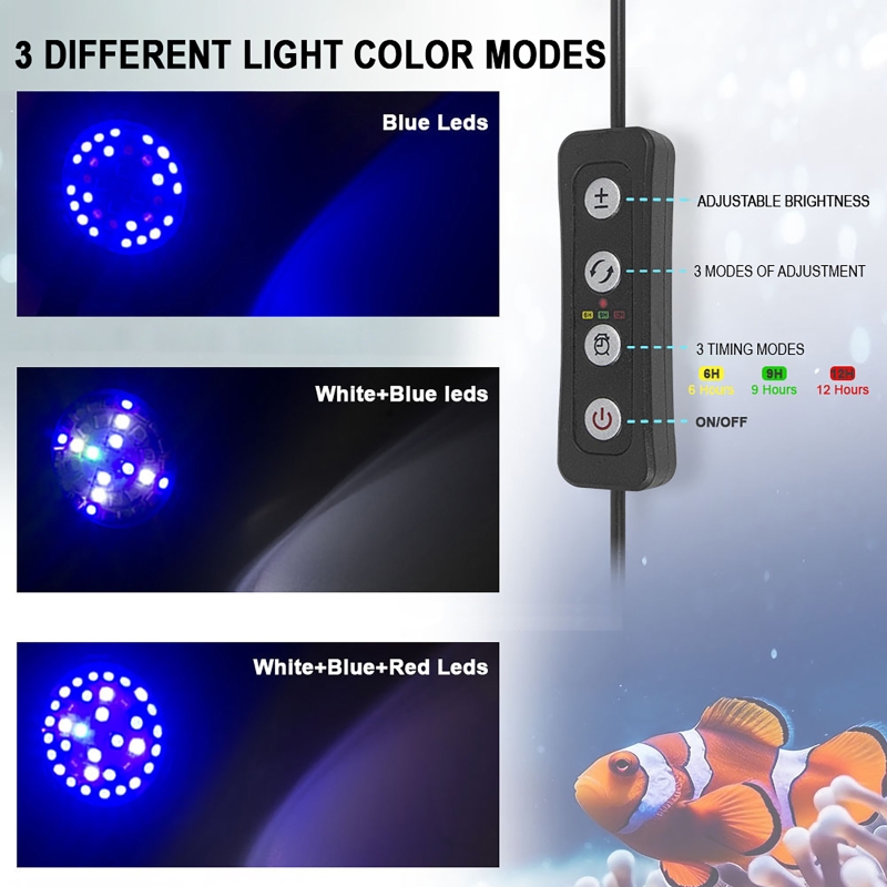 30W Aquarium LED Reef Light Di - đánh giá và giá Marine Aquarium Timing