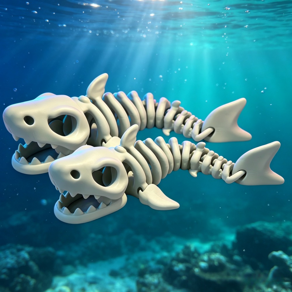 Shark Skeleton Aquarium Decor  - đánh giá và giá Marine Aquarium Hobby