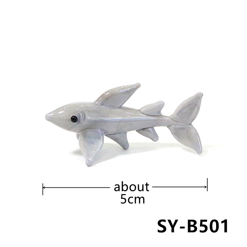 Handmade Mini Glass Shark Figu - đánh giá và giá Marine Aquarium Design