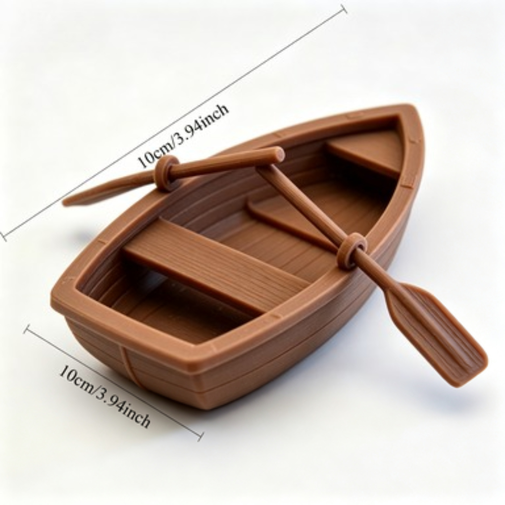 Mini Double Oar Wooden Boat Aq - đánh giá và giá Marine Aquarium Hobby