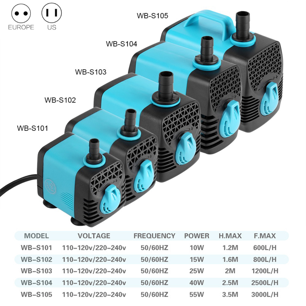 220V Cực Êm Bơm Chìm Lọc Ao Cá - đánh giá và giá Marine Aquarium Water