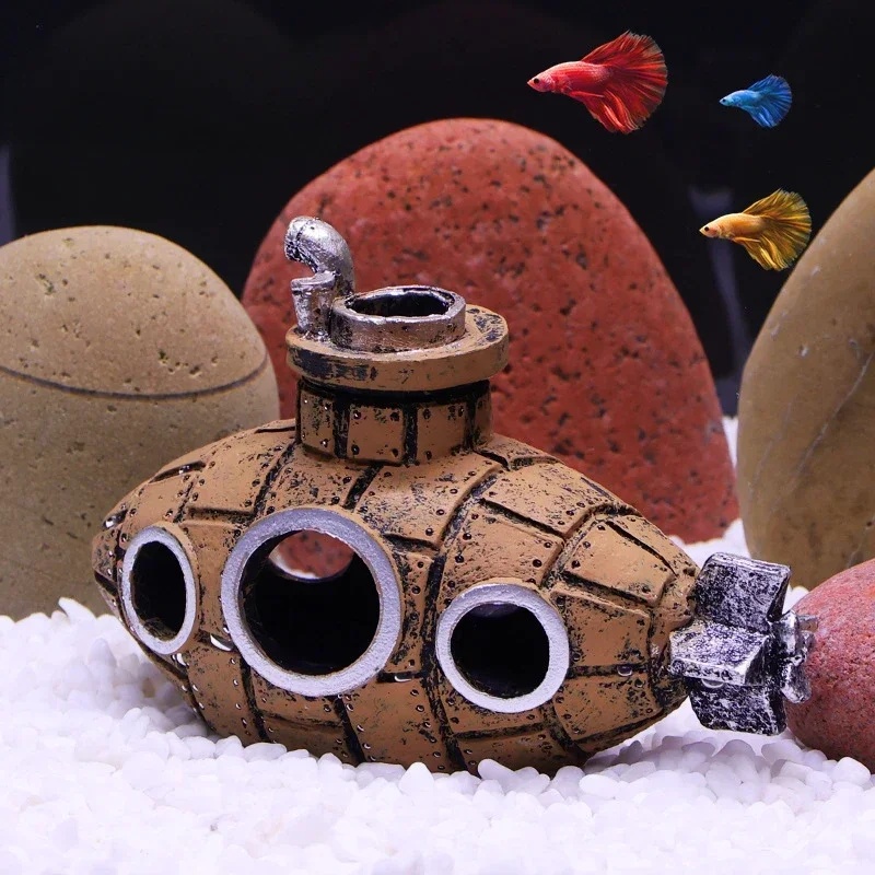 Resin Submarine Ornaments Aqua - đánh giá và giá Marine Aquarium Hobby