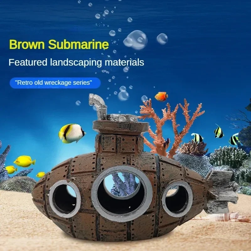 Resin Submarine Ornaments Aqua - đánh giá và giá Marine Aquarium Hobby