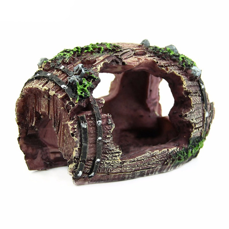 Aquarium Artificial Barrel Cav - đánh giá và giá Marine Aquarium Hobby